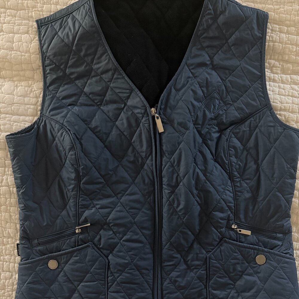 Arista Equestrian Quilted Vest Blue Size XL
